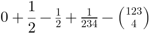 mfrac example